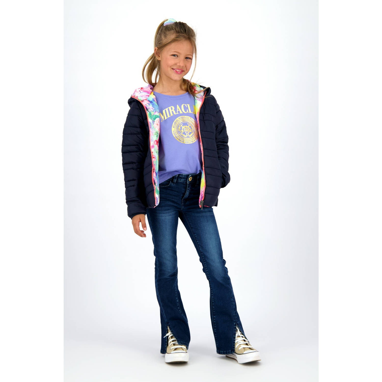 Vingino reversible jas donkerblauw