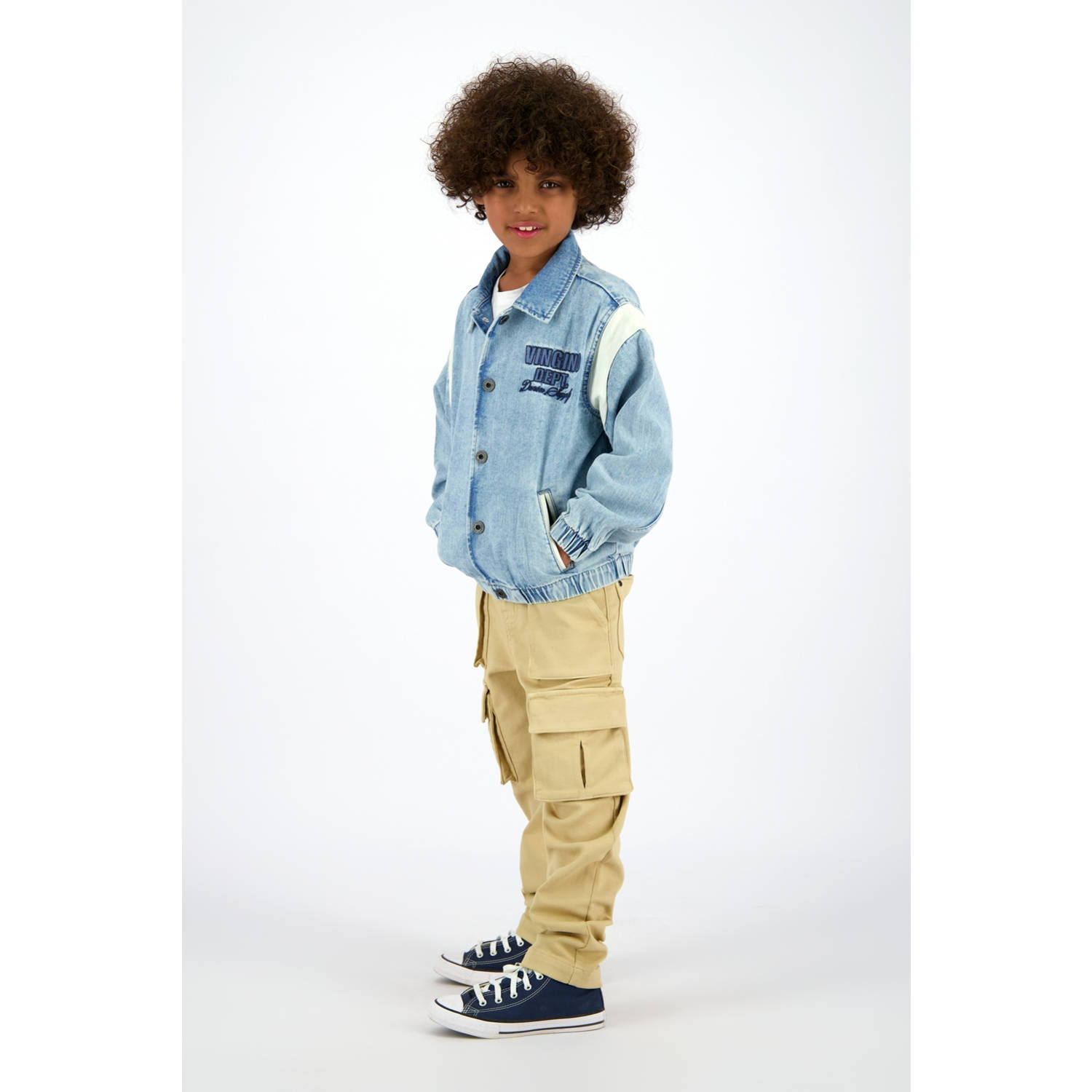 Vingino spijkerjas light blue denim