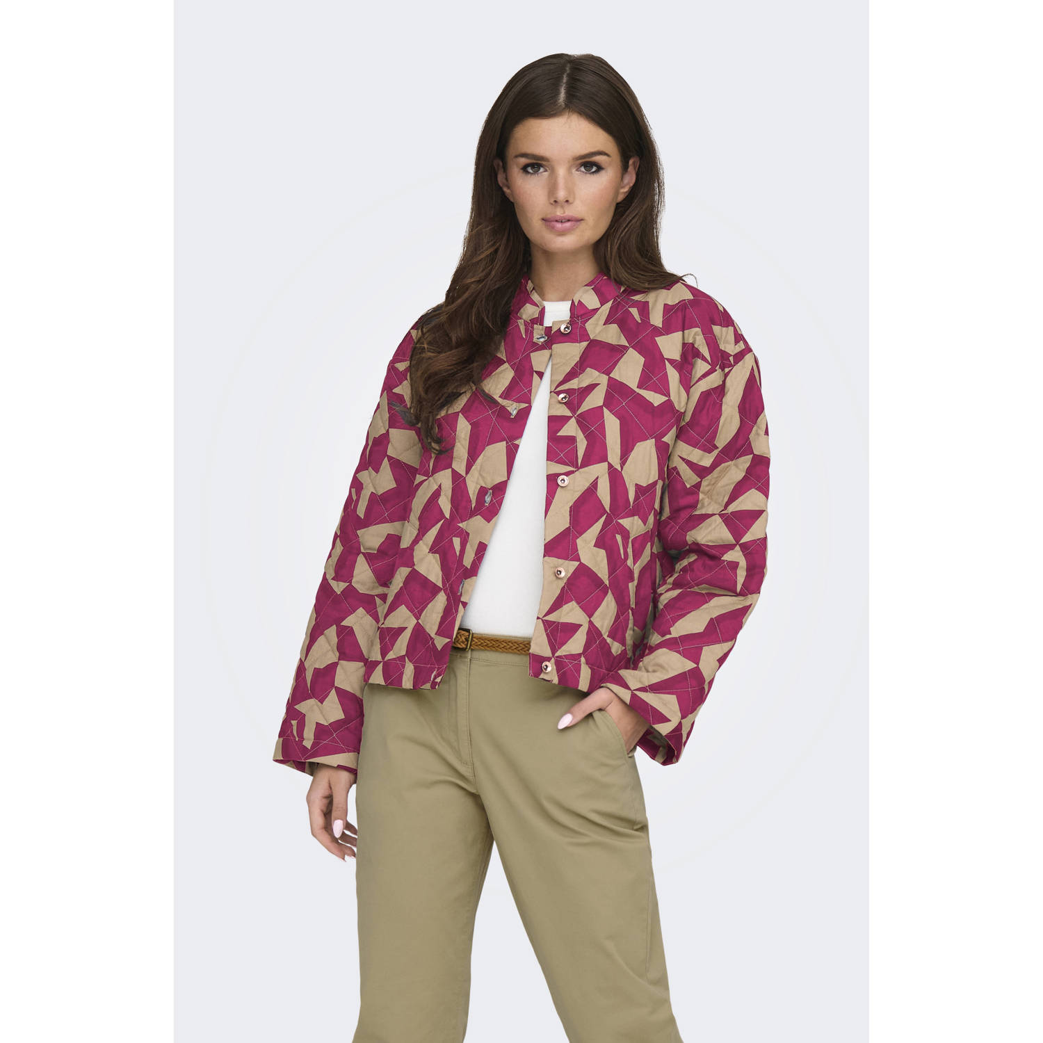 JDY jasje quilted roze