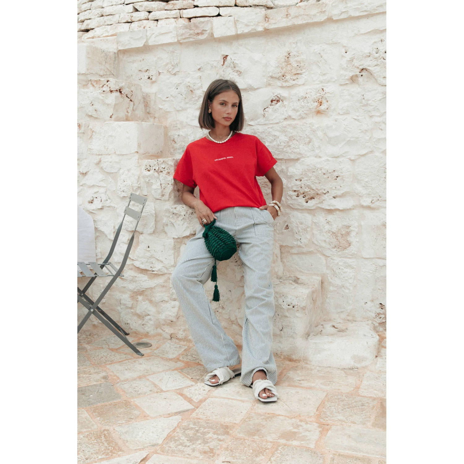 Colourful Rebel T-shirt rood