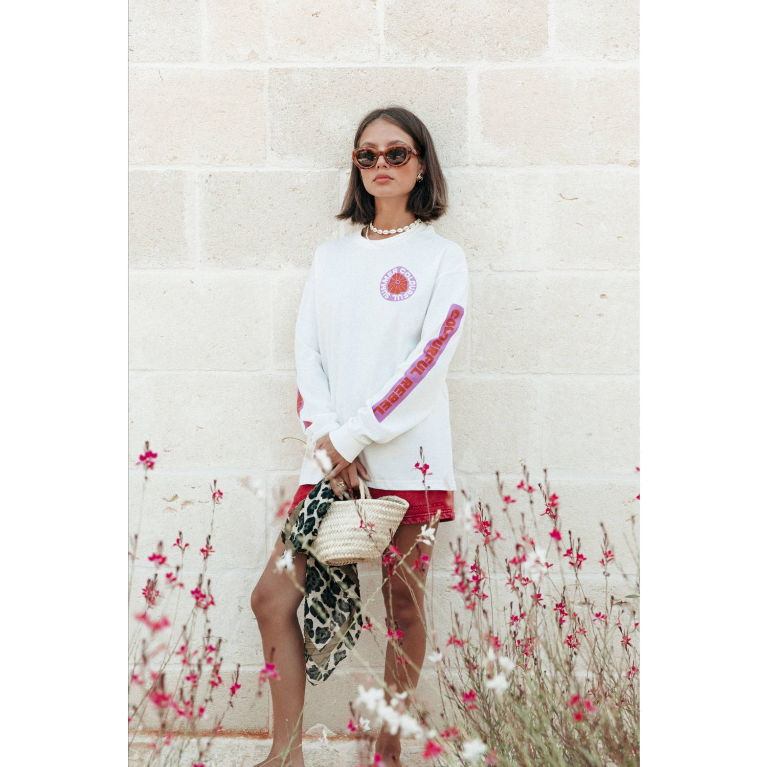 Colourful Rebel longsleeve wit