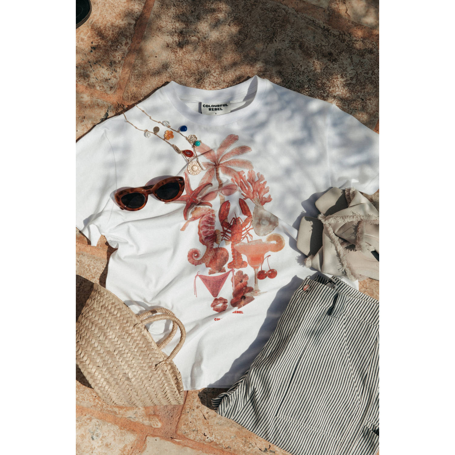 Colourful Rebel T-shirt wit