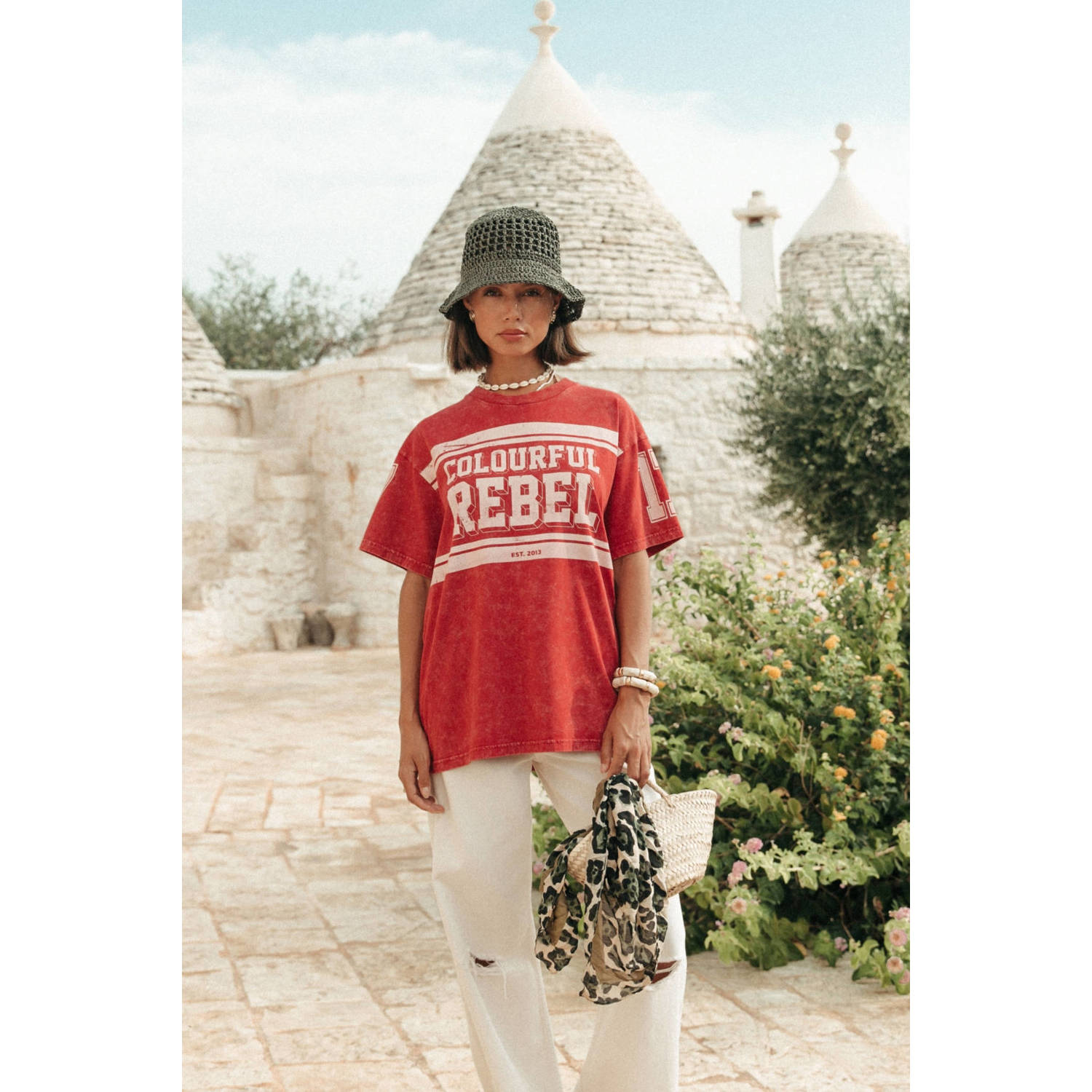 Colourful Rebel T-shirt rood