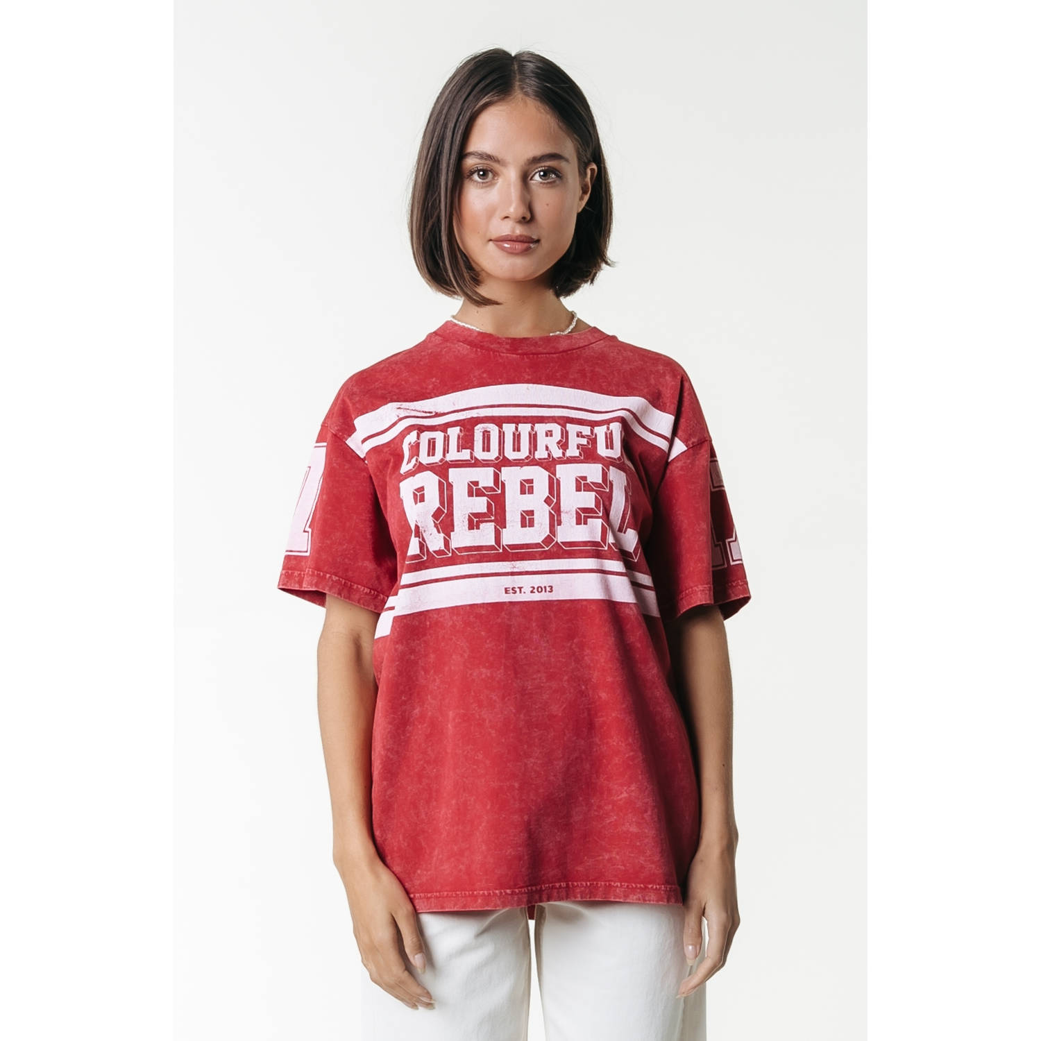 Colourful Rebel T-shirt rood
