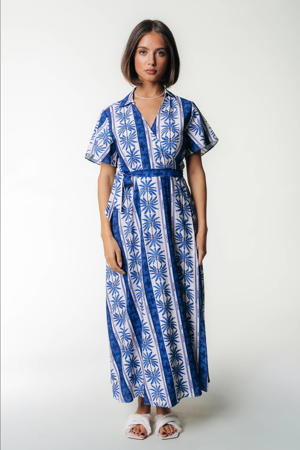 maxi jurk blauw