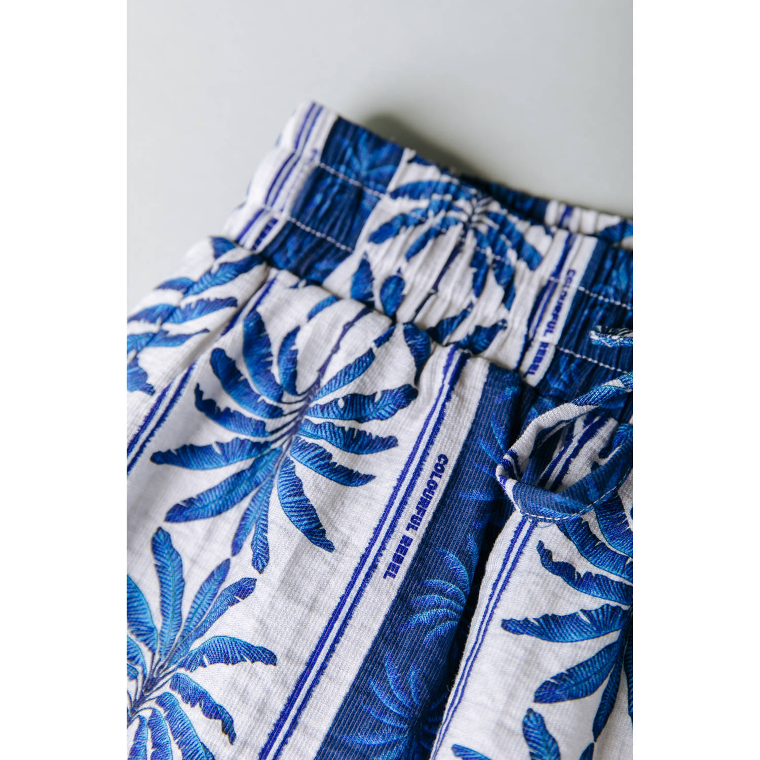 Colourful Rebel wide leg regular waist casual short blauw