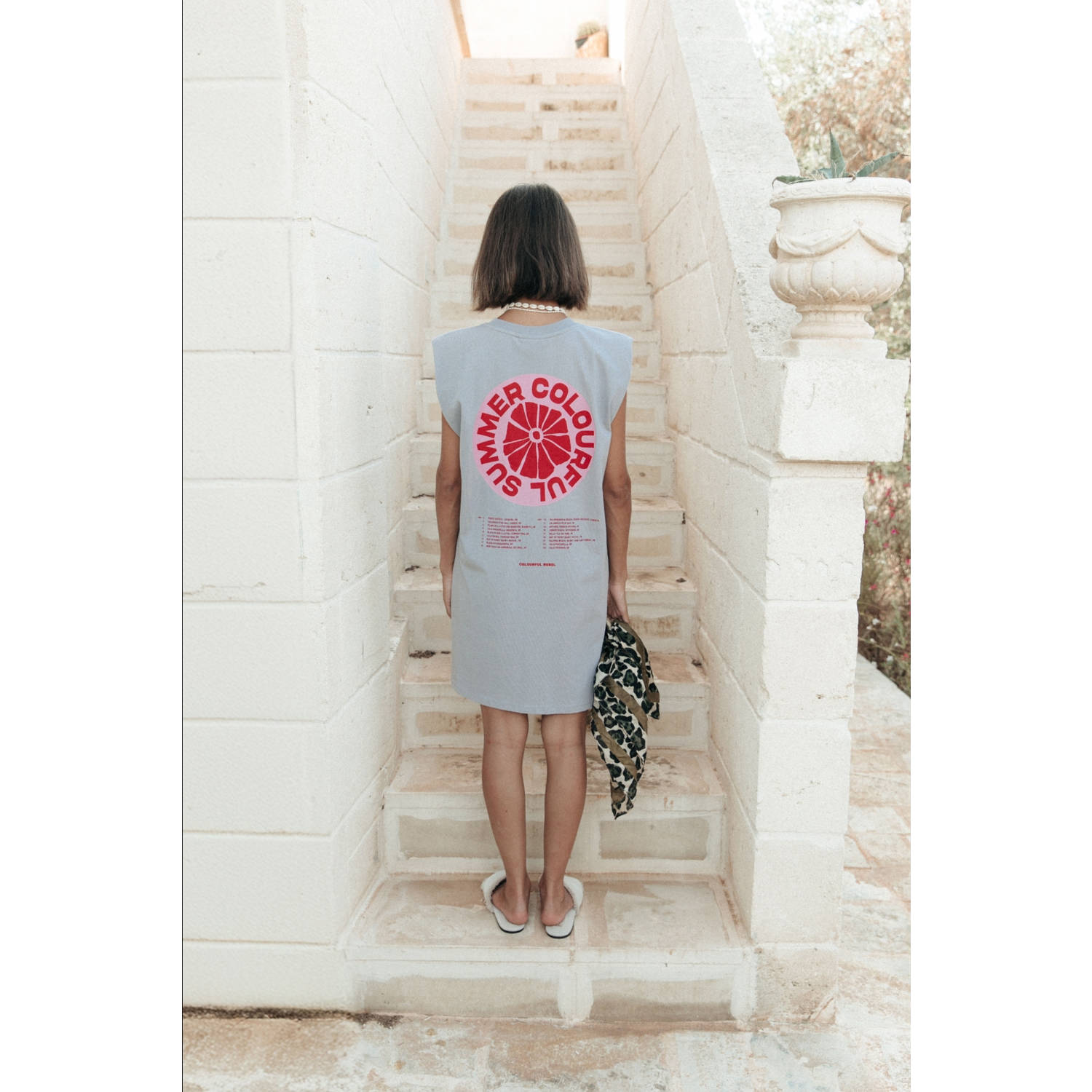 Colourful Rebel T-shirtjurk lichtgrijs