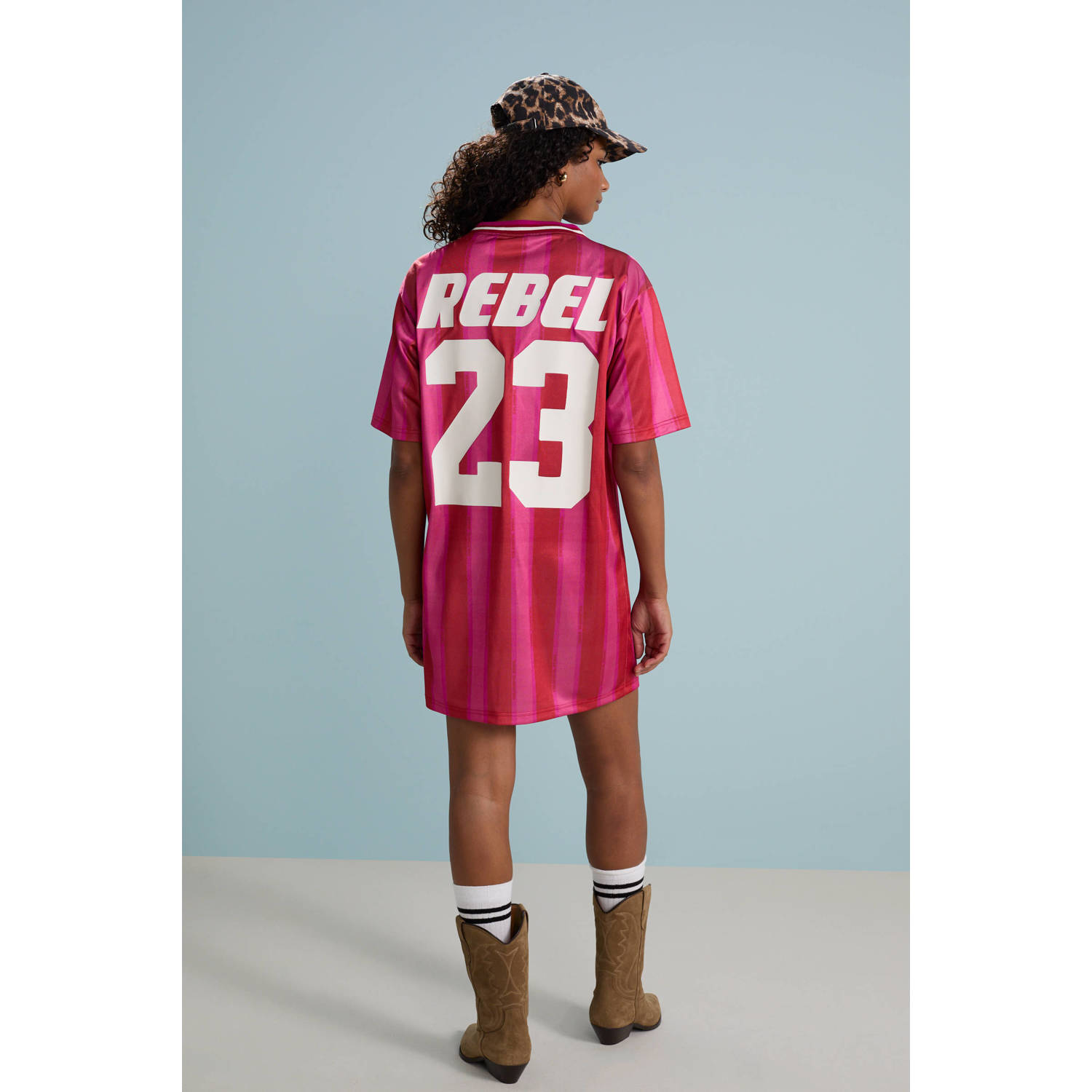 Colourful Rebel T-shirtjurk roze