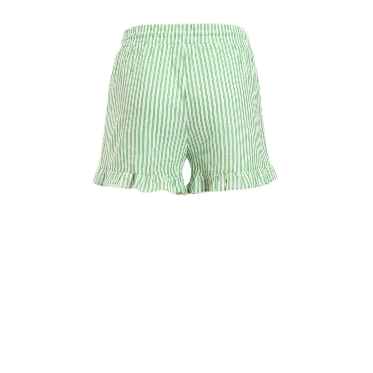 Colourful Rebel casual short groen gestreept