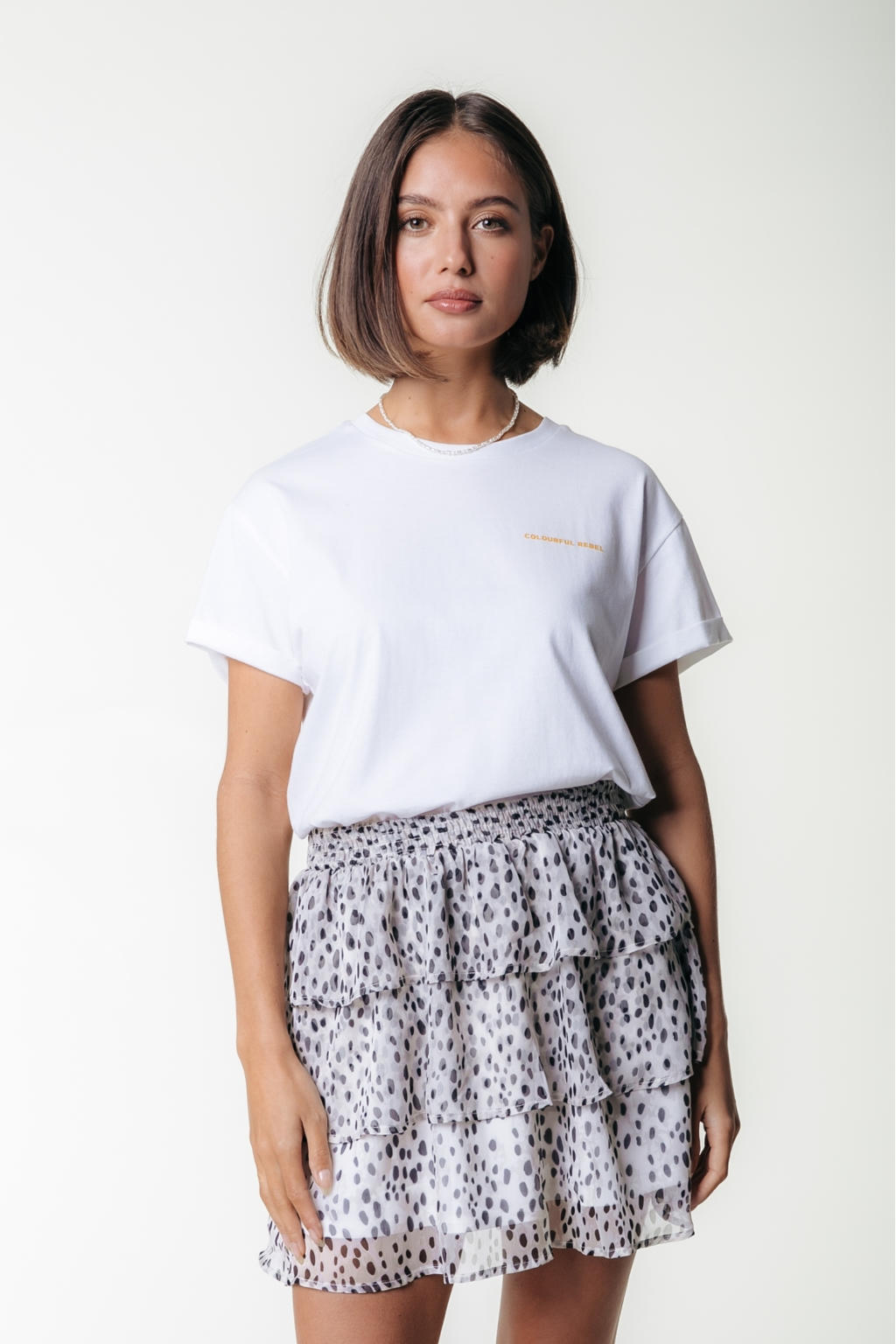 Colourful Rebel korte rok ecru | wehkamp
