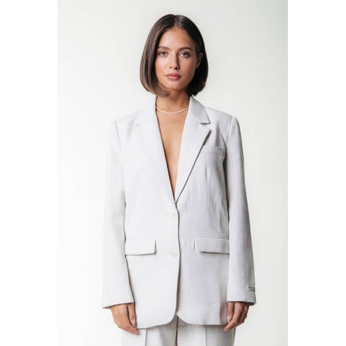 Colourful Rebel regular blazer ecru afbeelding