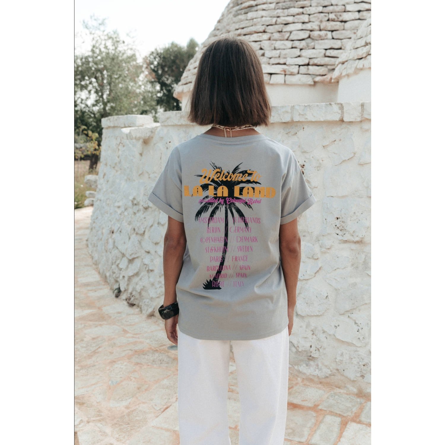 Colourful Rebel T-shirt grijs