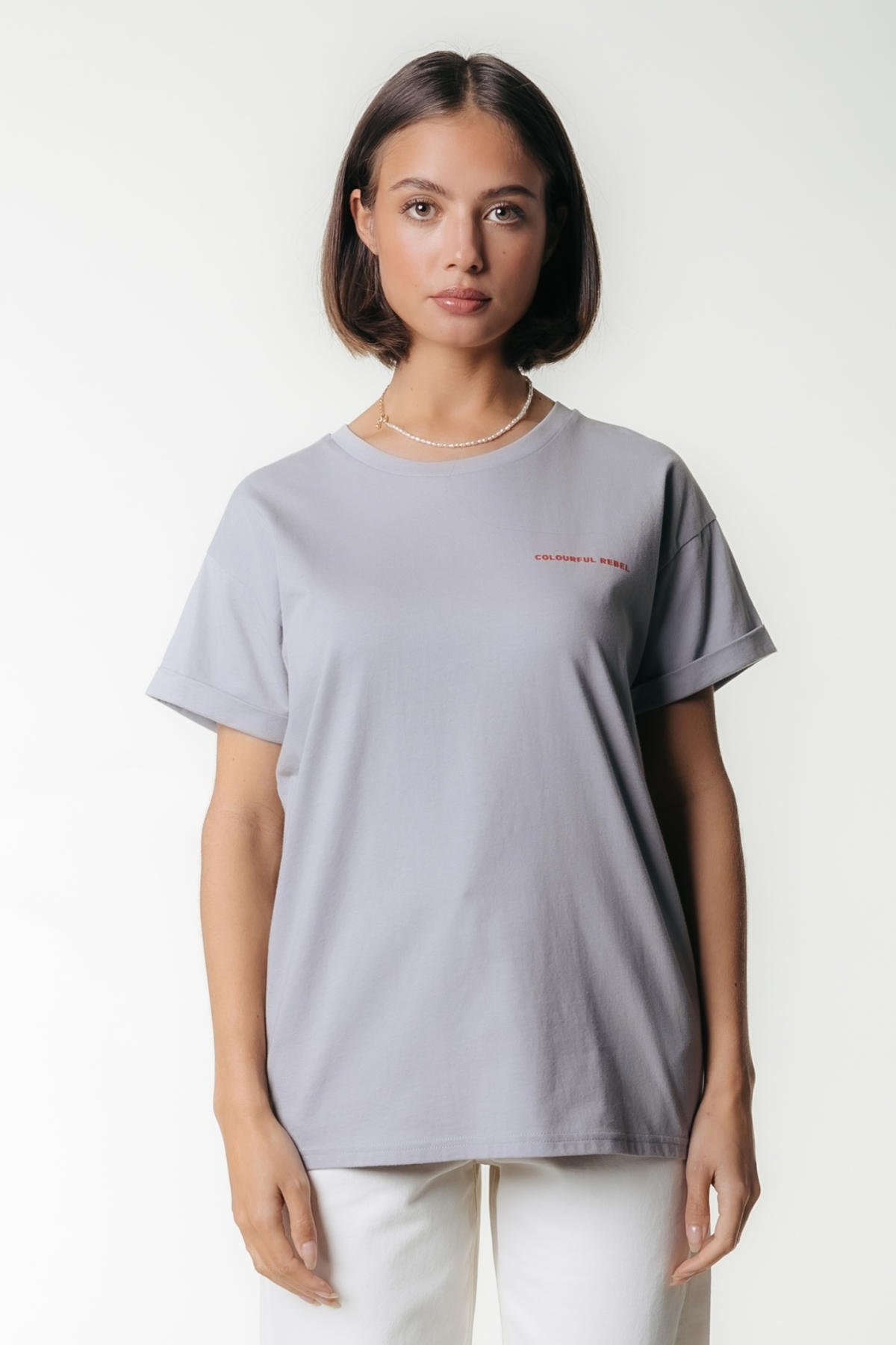 Colourful Rebel T-shirt grijs wehkamp