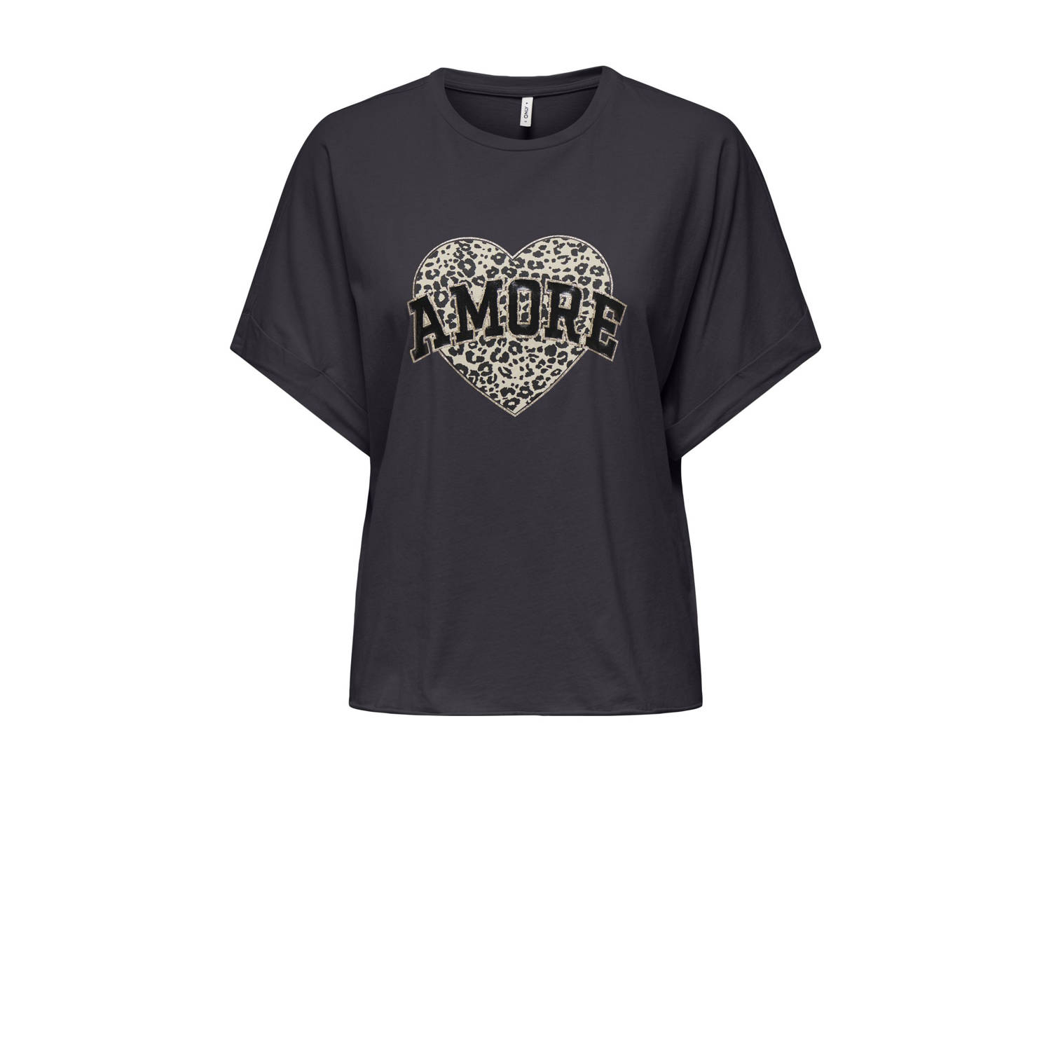 ONLY MATERNITY zwangerschaps T-shirt antraciet