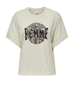 zwangerschaps T-shirt ecru