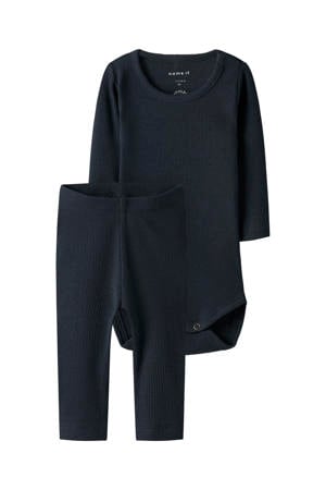 romper + broek NBNKAB donkerblauw