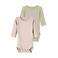 NAME IT BABY romper - lichtroze/ecru (set van 2)