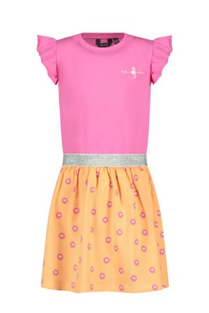 zomerjurk met glitter oranje