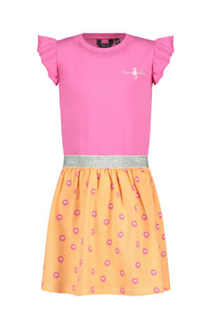 zomerjurk met glitter oranje