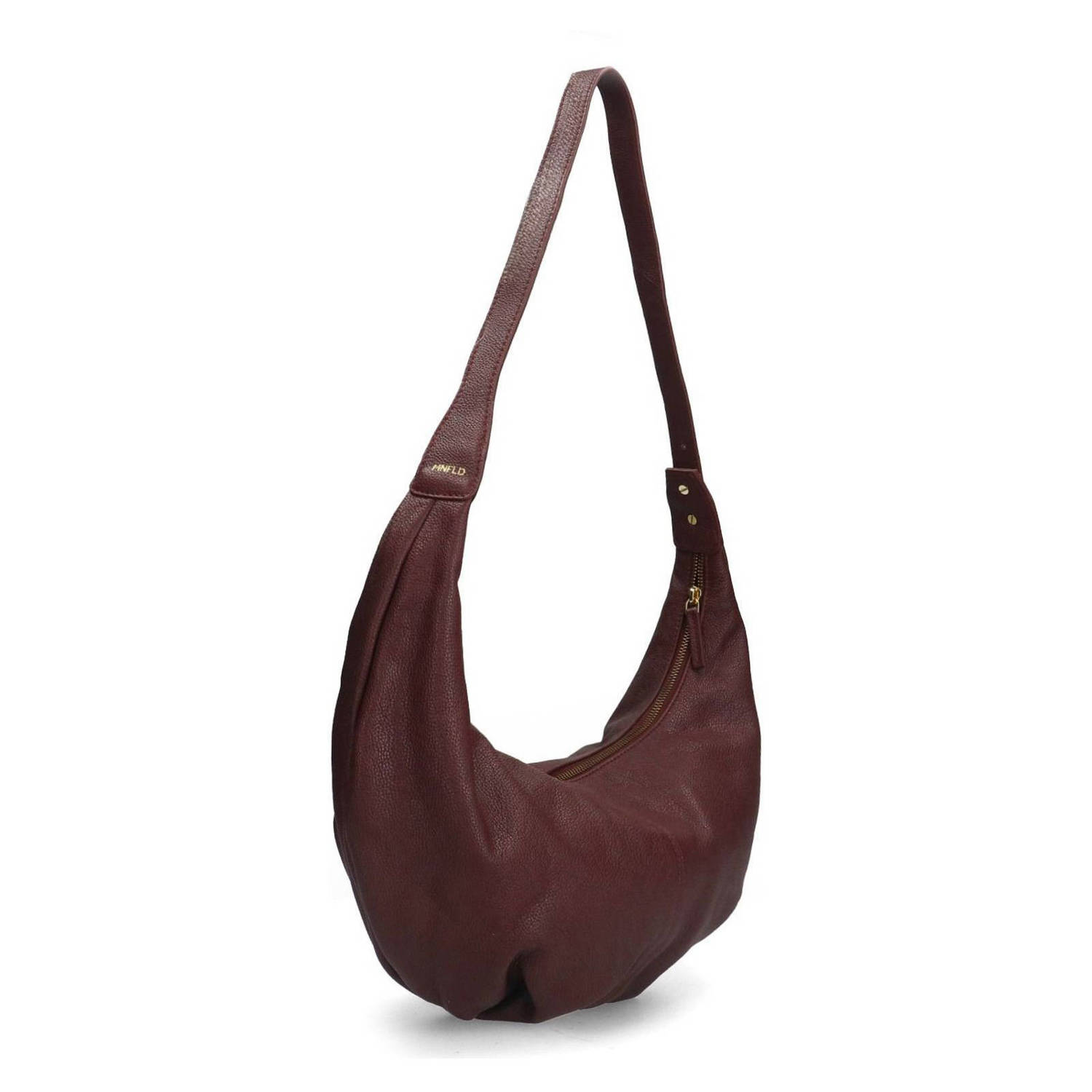 Manfield leren schoudertas rood