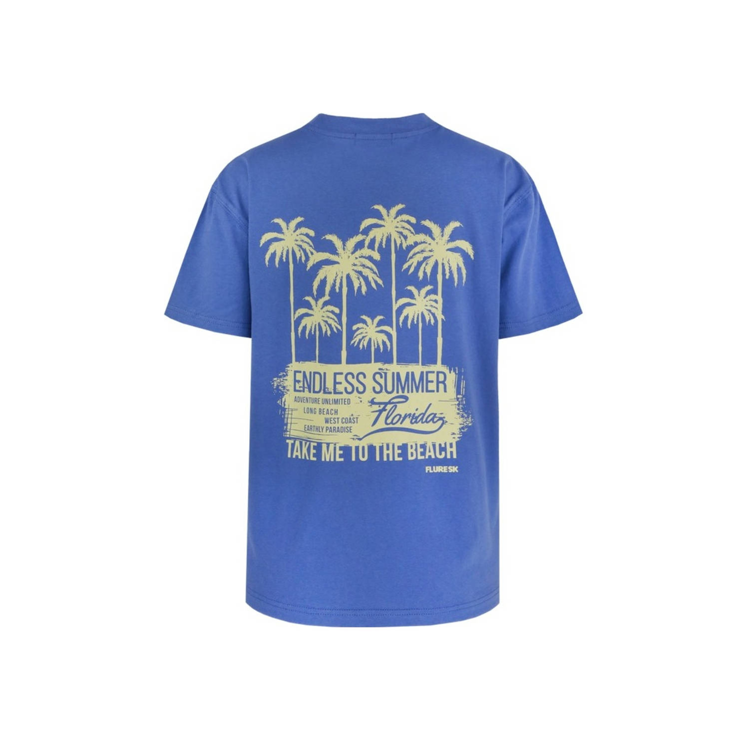 FLURESK T-shirt blauw