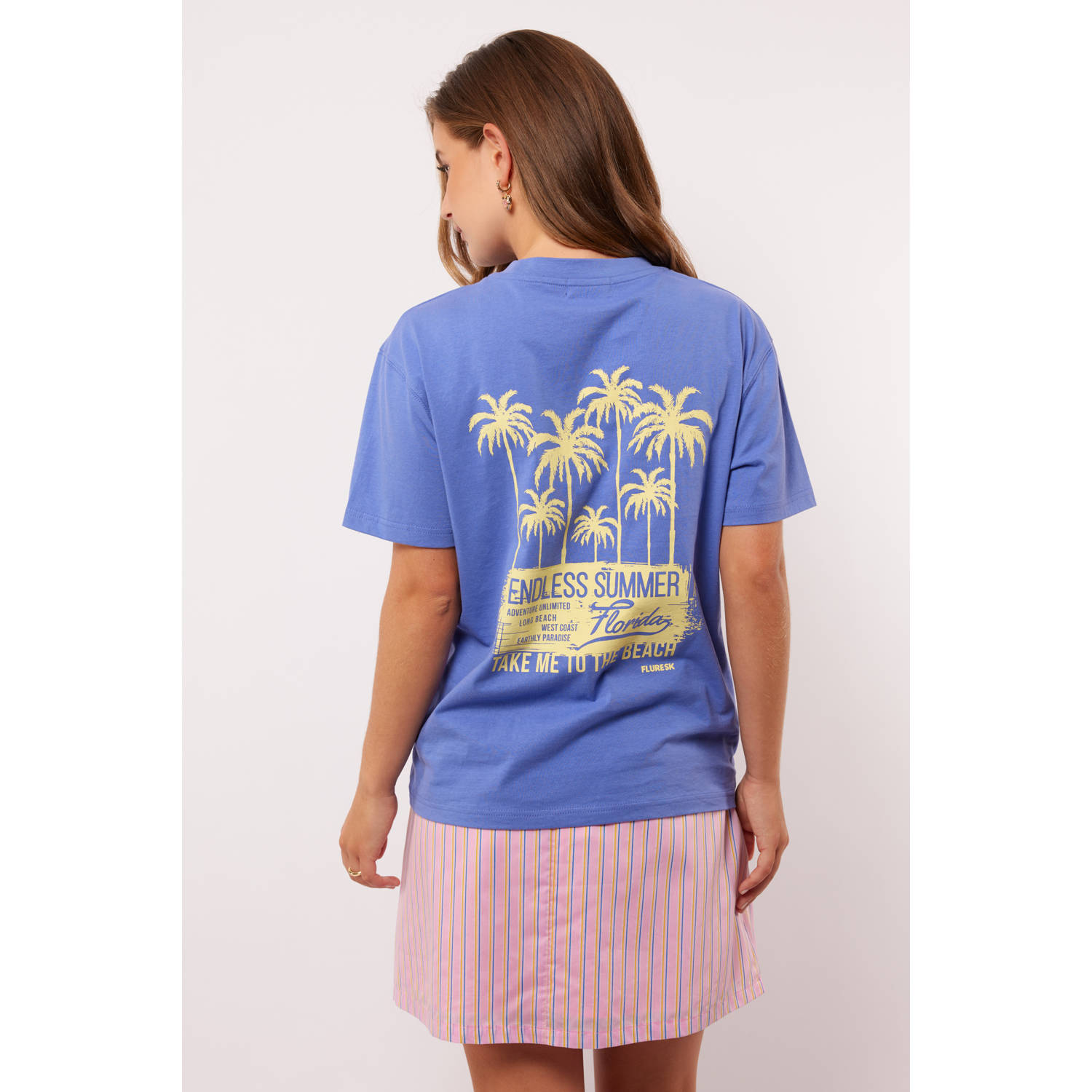 FLURESK T-shirt blauw
