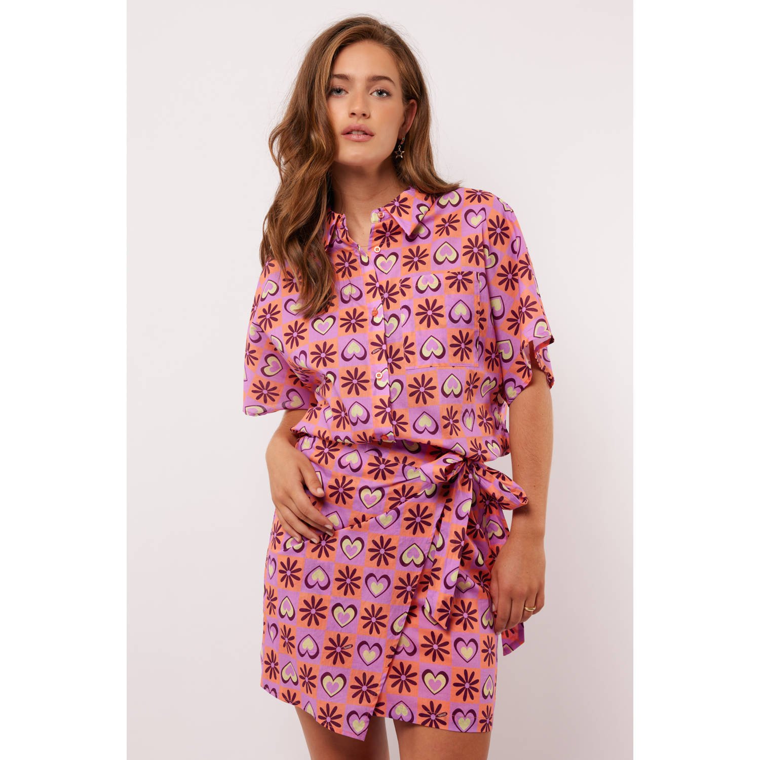 FLURESK blouse roze