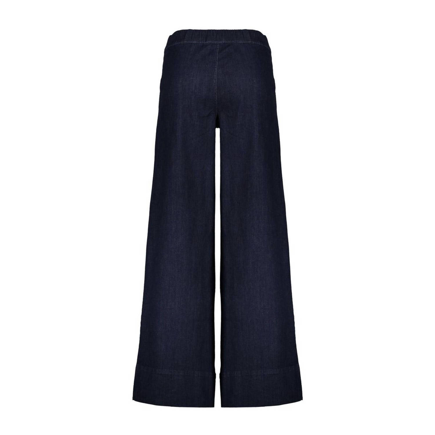 Geisha high waist loose fit jeans dark blue denim