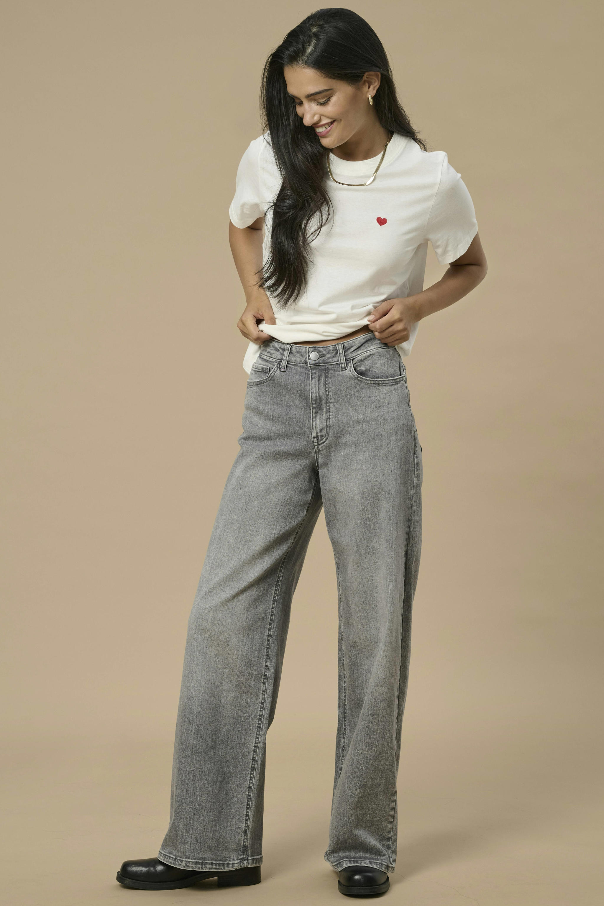 JDY high waist wide leg jeans grey denim | wehkamp JDY high waist wide leg jeans grey denim | wehkamp