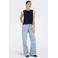 JDY high waist wide leg jeans light blue denim