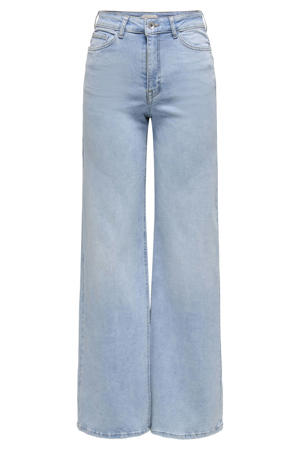 high waist wide leg jeans light blue denim