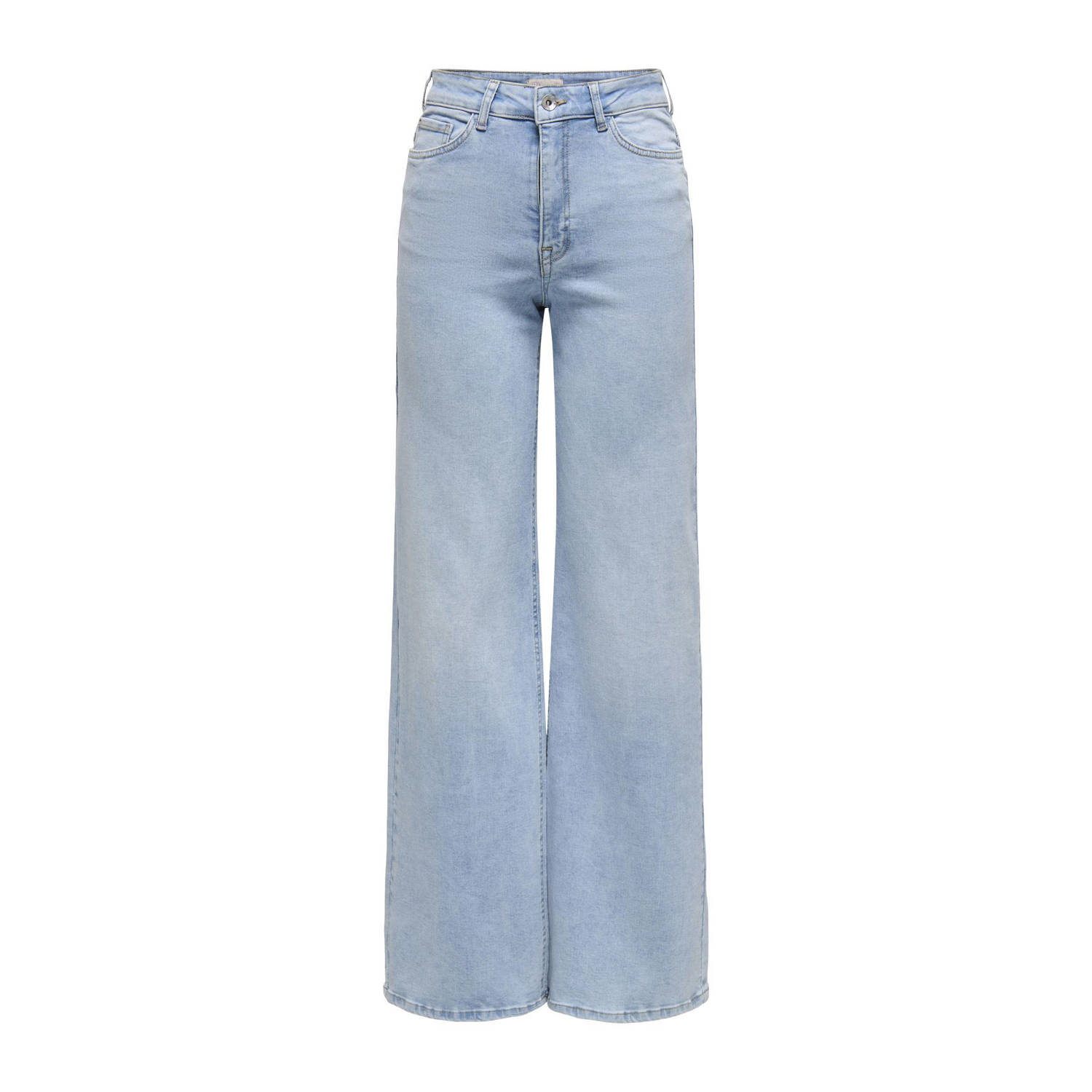 JDY high waist wide leg jeans light blue denim