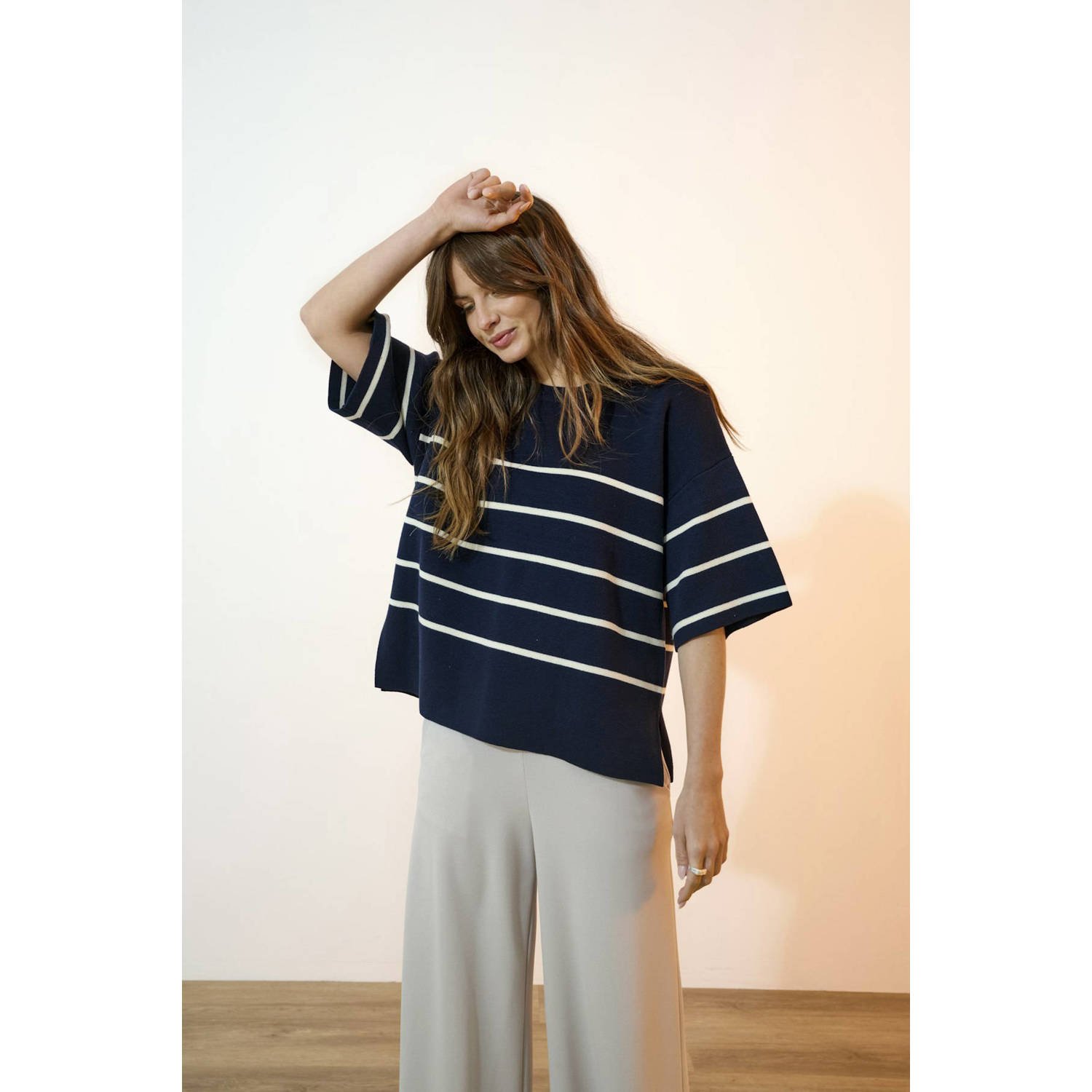 JDY wide leg regular waist pantalon