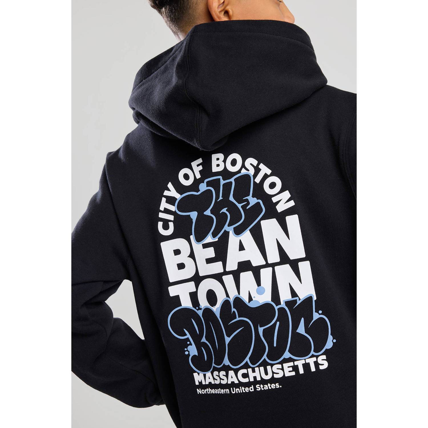 America Today hoodie zwart