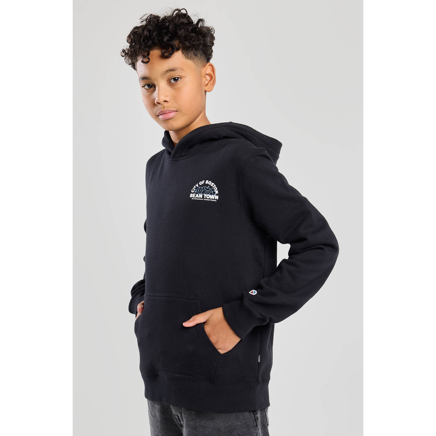 America Today hoodie zwart