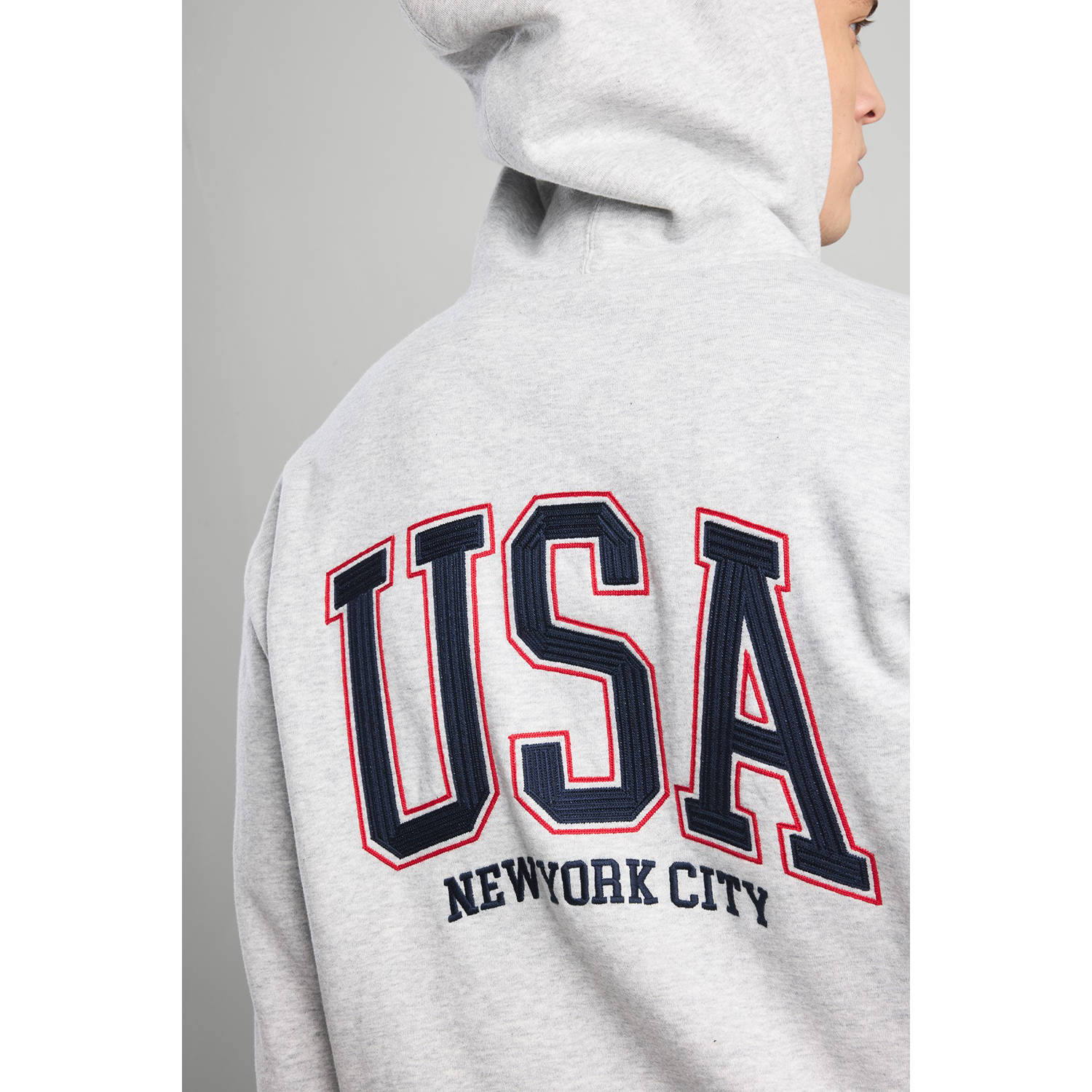 America Today hoodie grijs