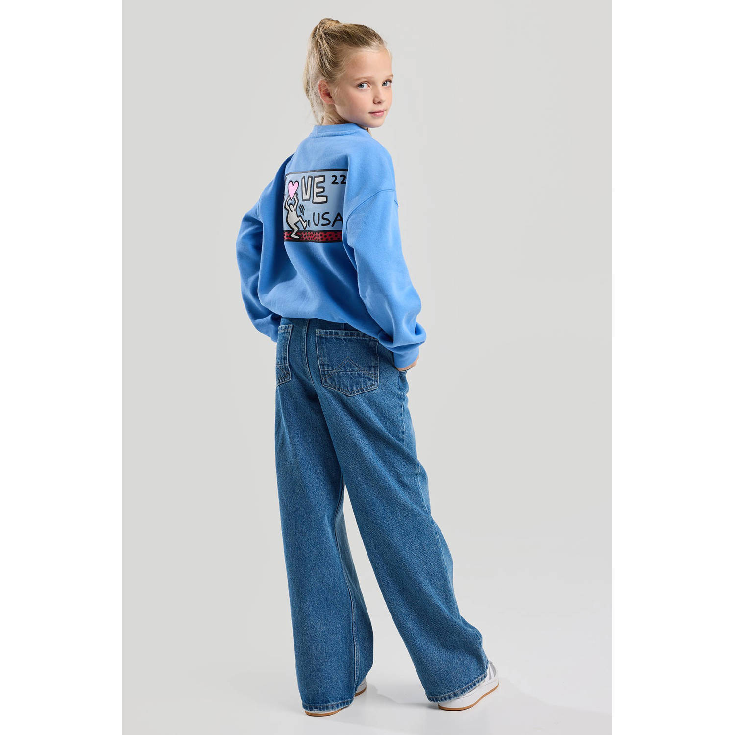 America Today sweater blauw