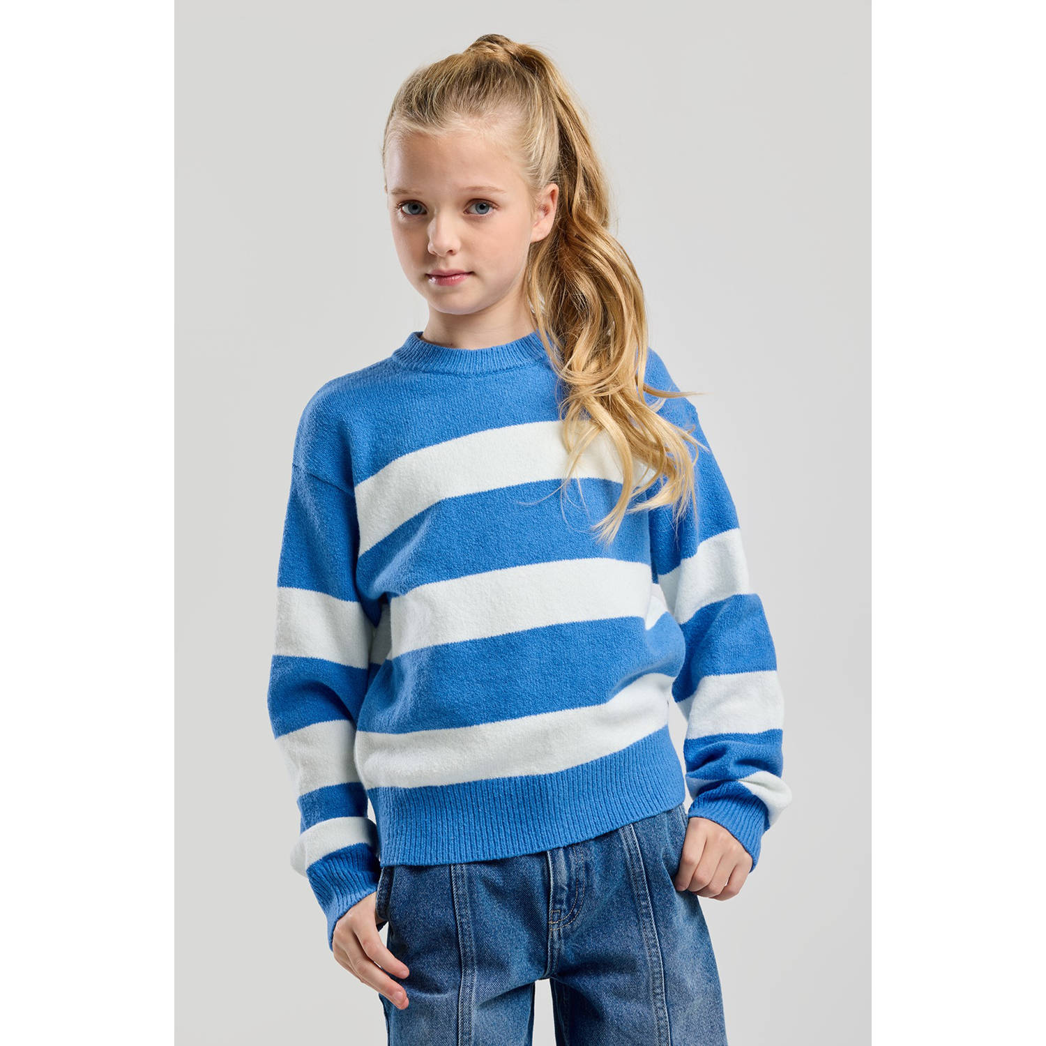 America Today gebreide trui blauw