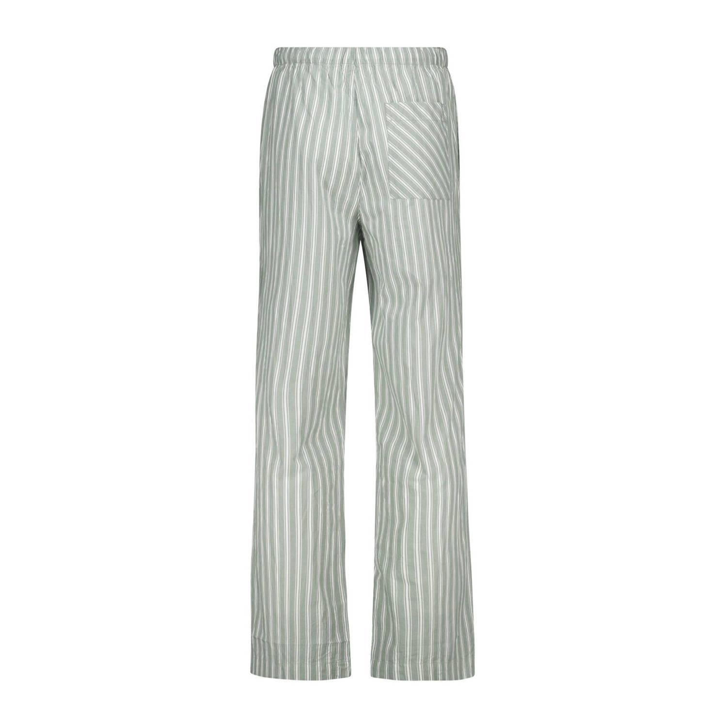 America Today pyjamabroek Lio lichtgroen wit