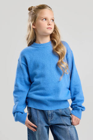 gebreide trui blauw