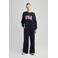 America Today regular waist casual broek donkerblauw