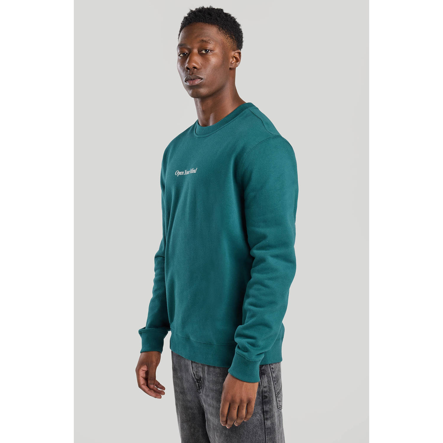 America Today sweater petrol