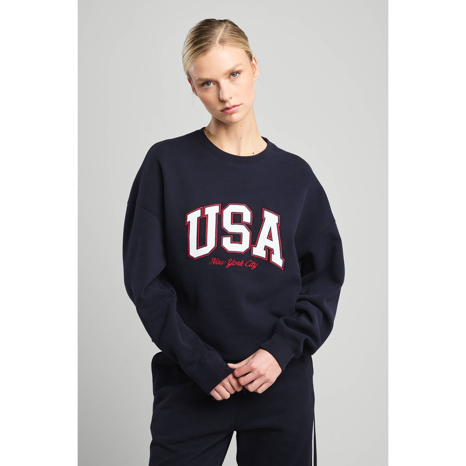America Today sweater donkerblauw