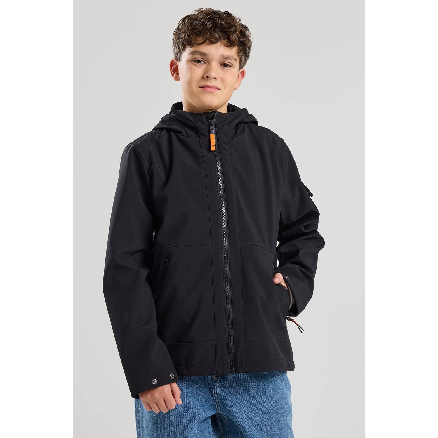 America Today softshell jas lente zwart