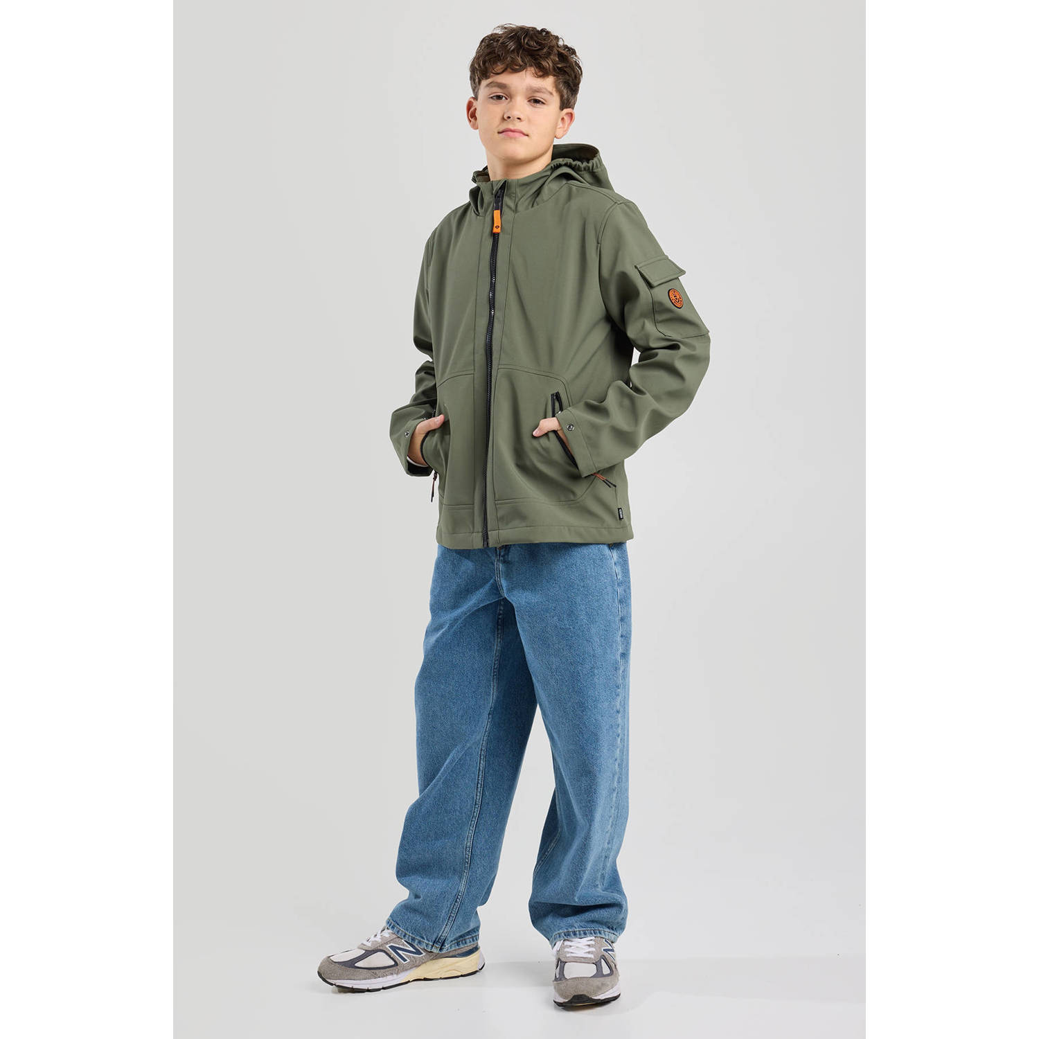 America Today softshell jas lente groen
