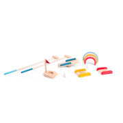 thumbnail: BS Toys Golf set van hout met obstakels Golf set van hout met obstakels