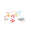BS Toys Golf set van hout met obstakels