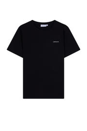 thumbnail: Zwarte jongens Ambique -shirt van stretchkatoen met logo dessin, korte mouwen en ronde hals