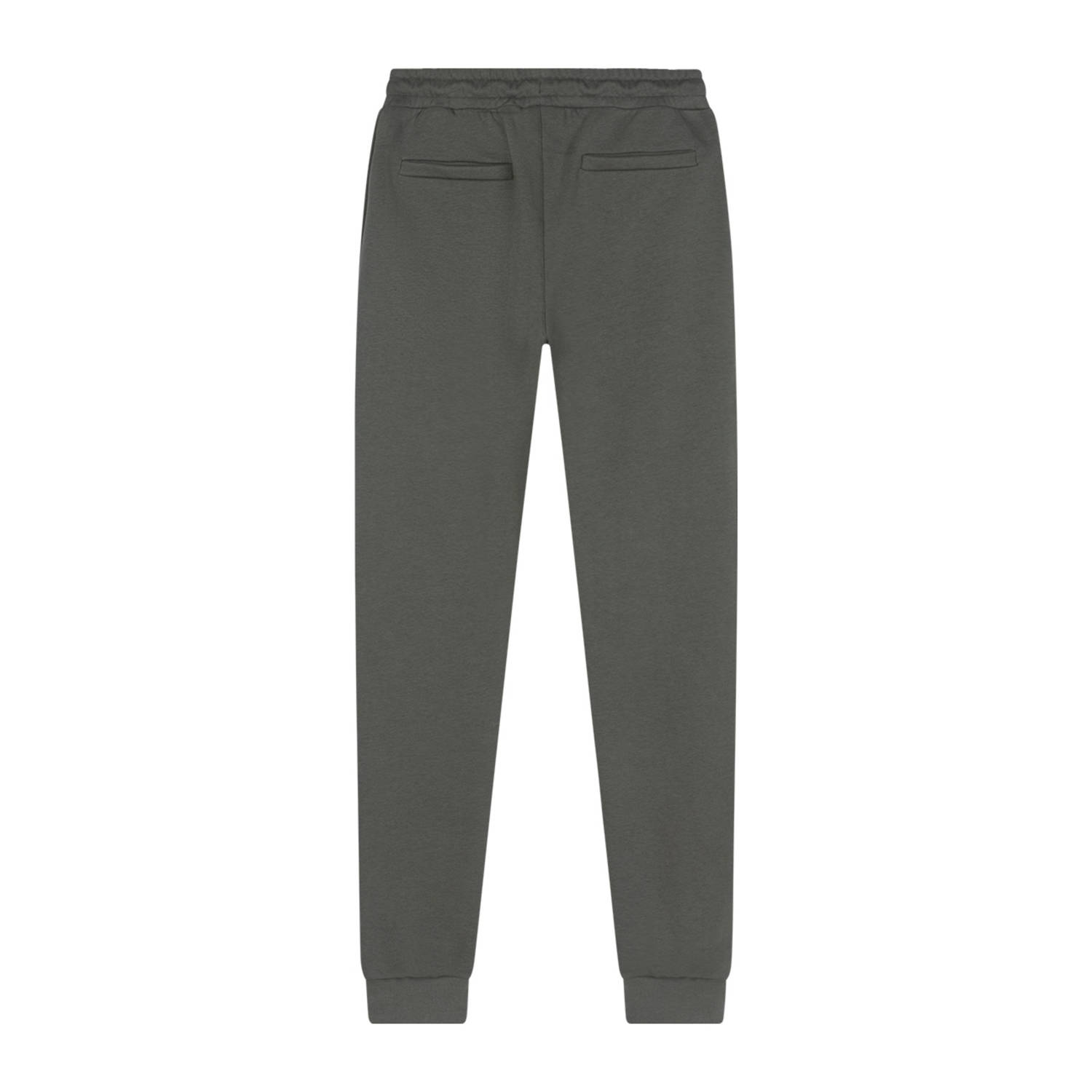 Ambique slim sweatpant donkergroen