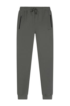 slim sweatpants donkergroen